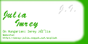 julia imrey business card